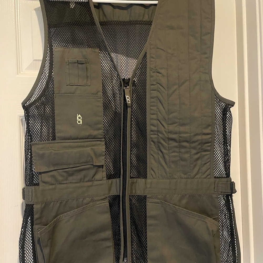 Olive Green Mesh Utility Vest